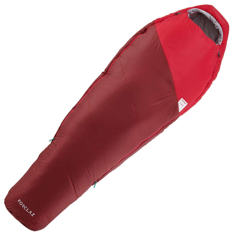SLEEPING BAG, MATTRESSES SHEETS ACC TREK - TREK 500 5° SLEEPING BAG PINK FORCLAZ