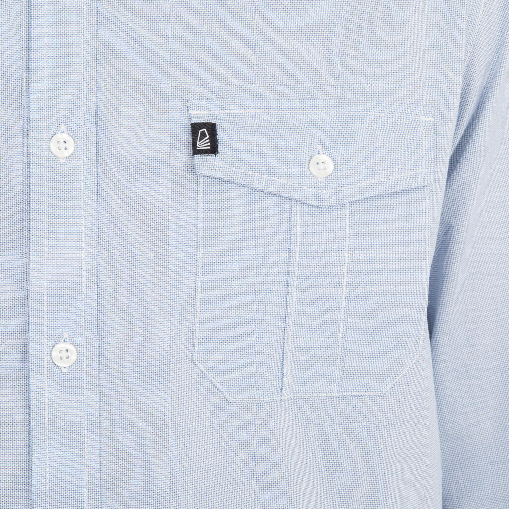Chemise bateau homme SAILING 100 bleu