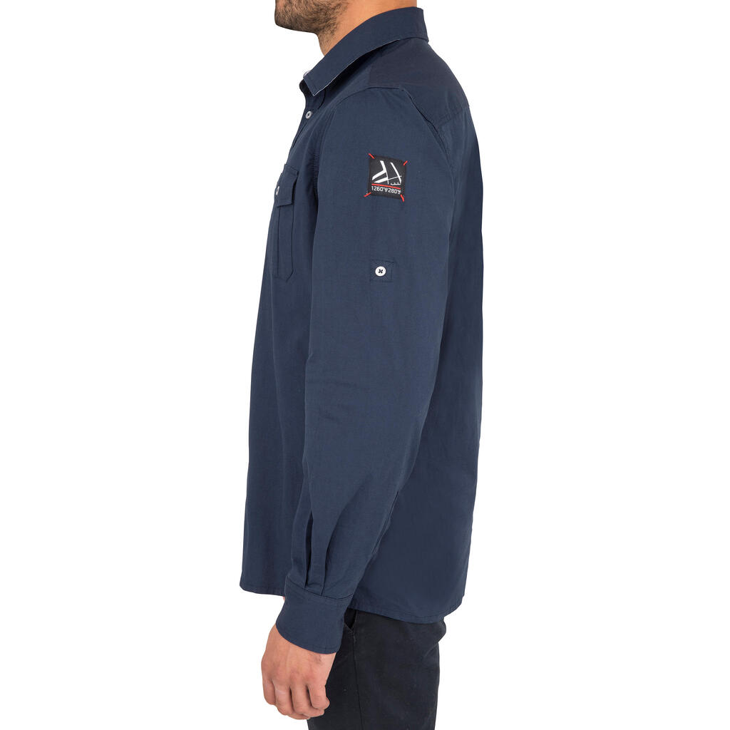 Men's Sailing Shirt 100 - Dark Blue