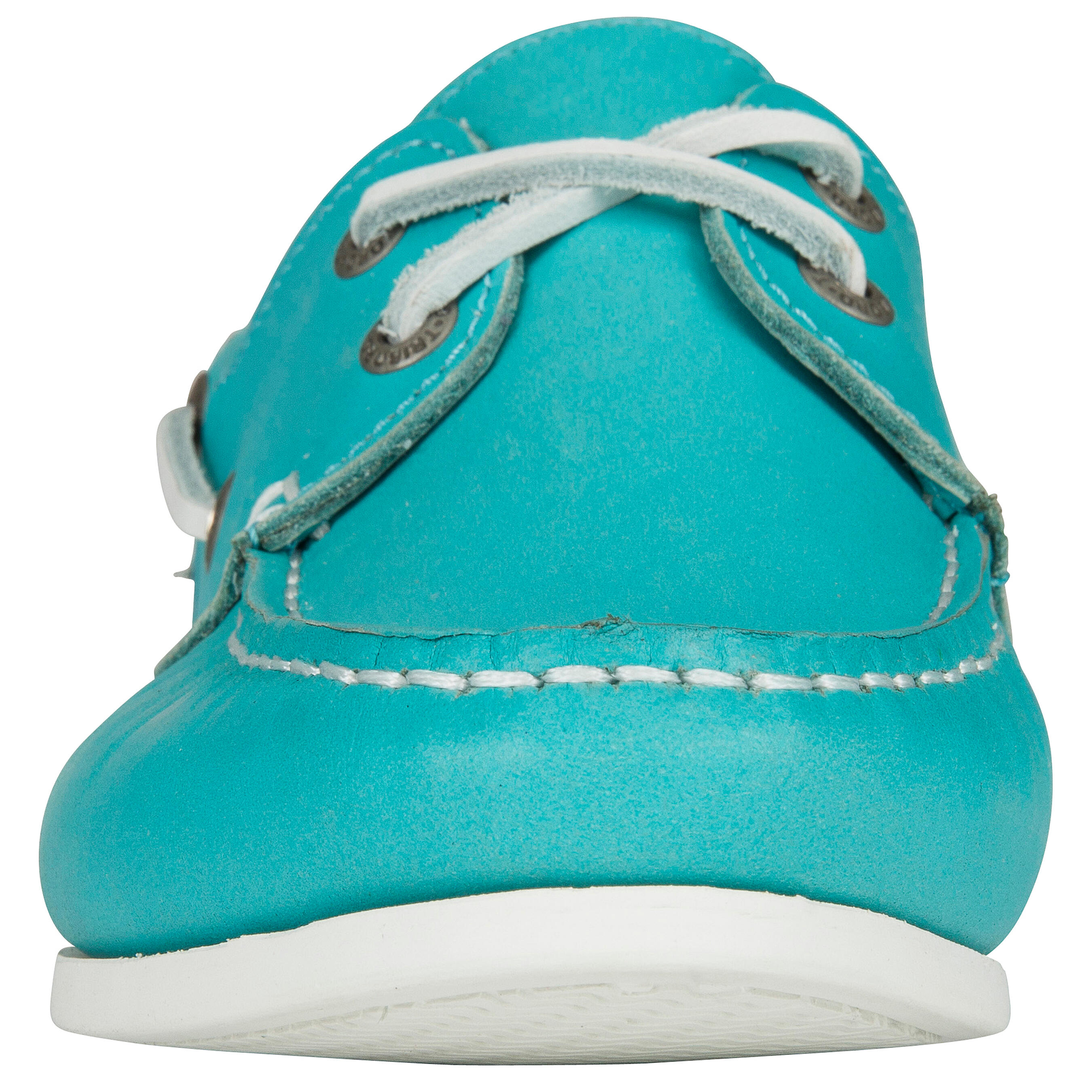 Cruise 500 turquoise women's leather boat shoes