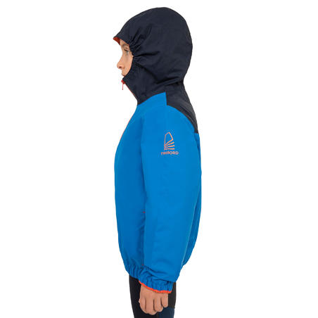 Vareuse coupe-vent Voile enfant Dinghy 100 bleu électrique