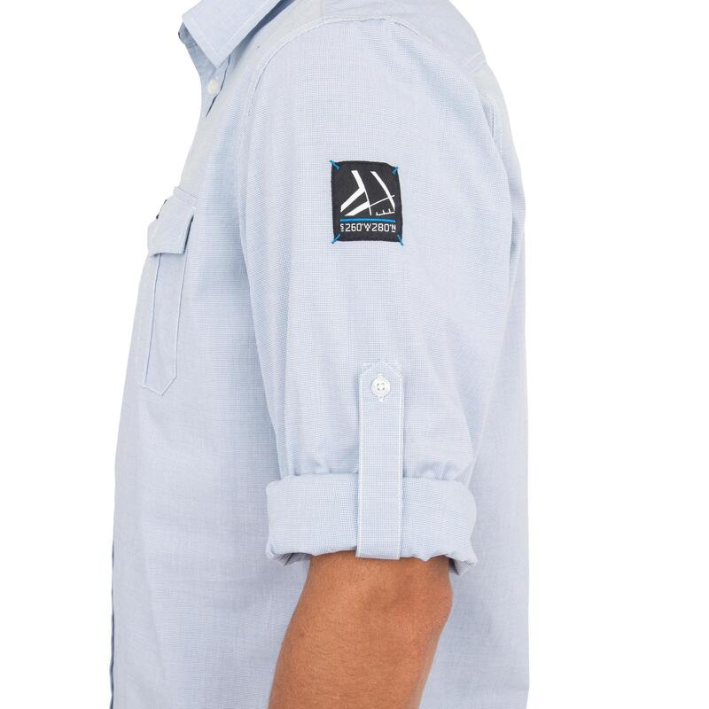 Camisa vela manga larga Hombre Tribord Sailing 100 azul