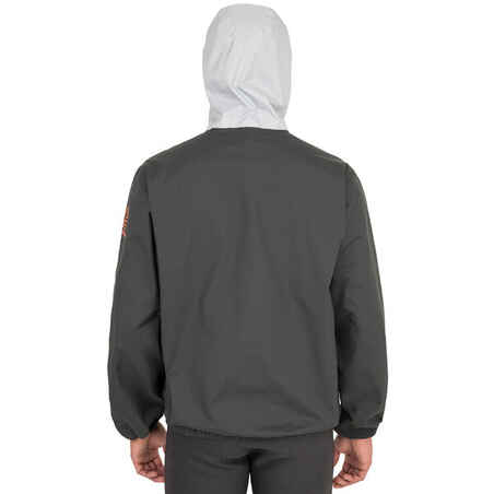 Adult Windproof Sailing Smock Dinghy 100 - dark grey/light grey