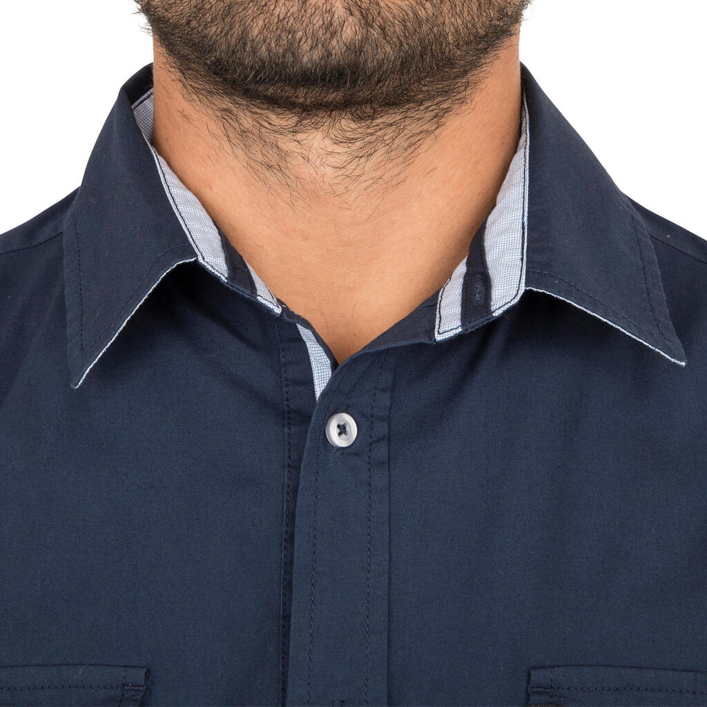 Men's Sailing Shirt 100 - Dark Blue