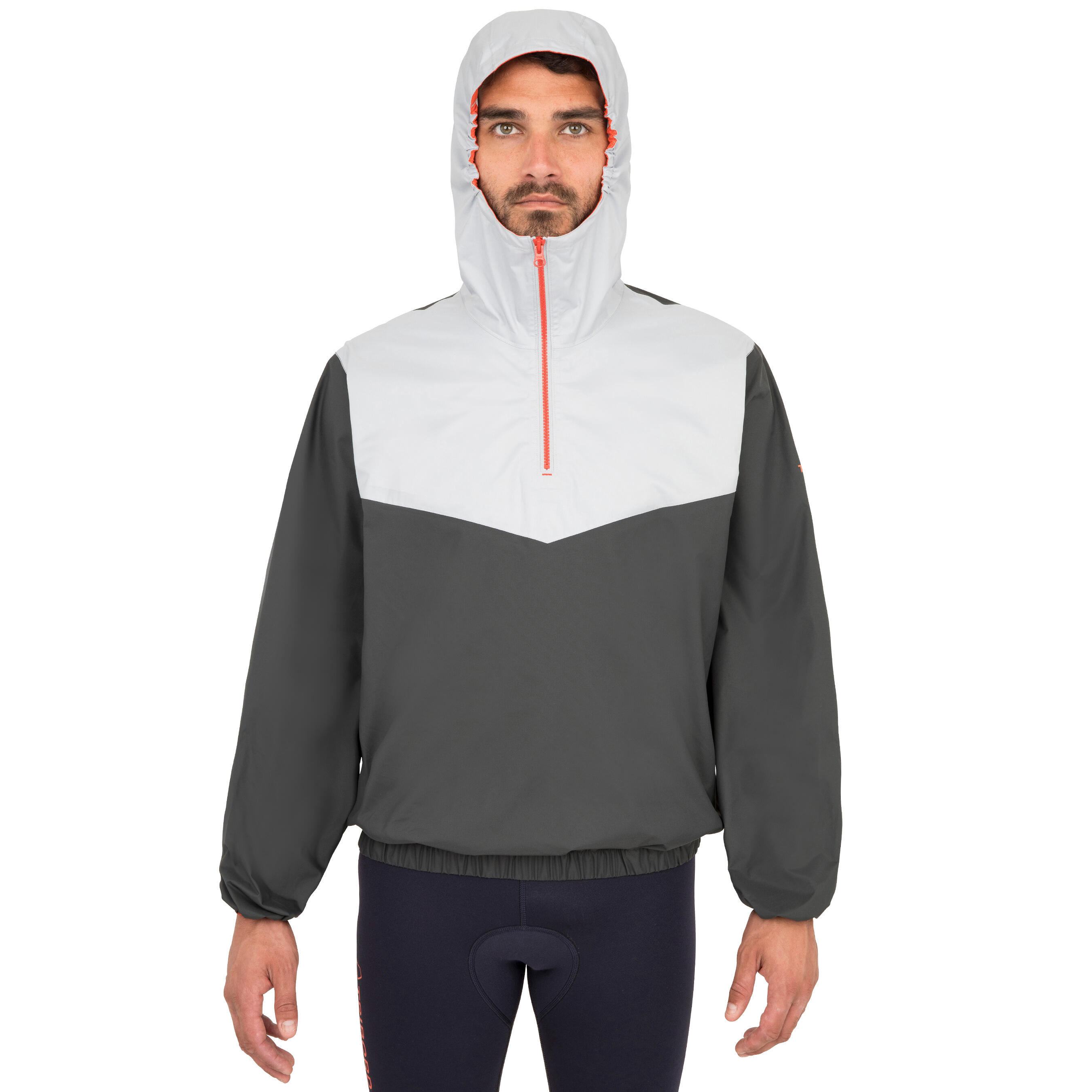 Chamarra Vareuse rompevientos vela ligera/catamarán adulto 100 gris osc/gris cl 2/8