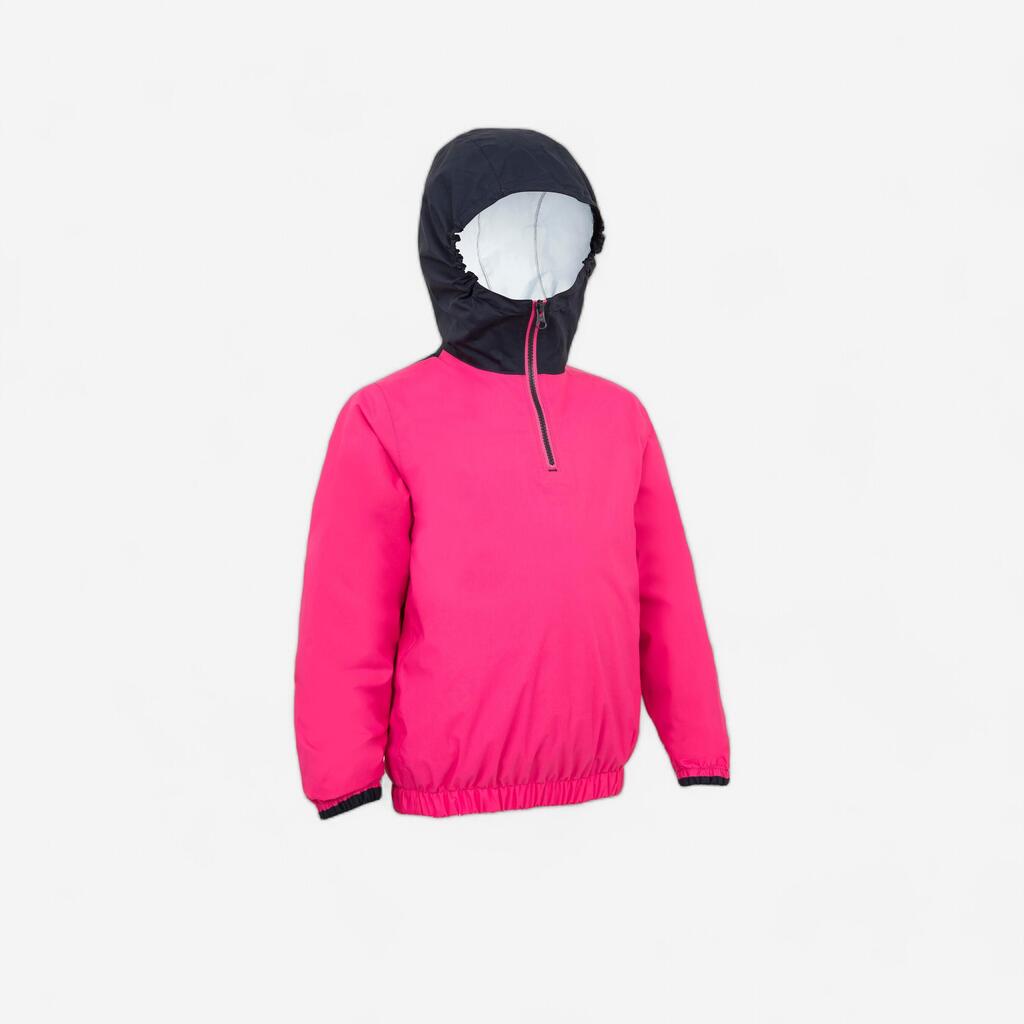 Roze-plava dečja jakna za jedrenje 100