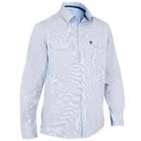 Chemise bateau homme SAILING 100 bleu