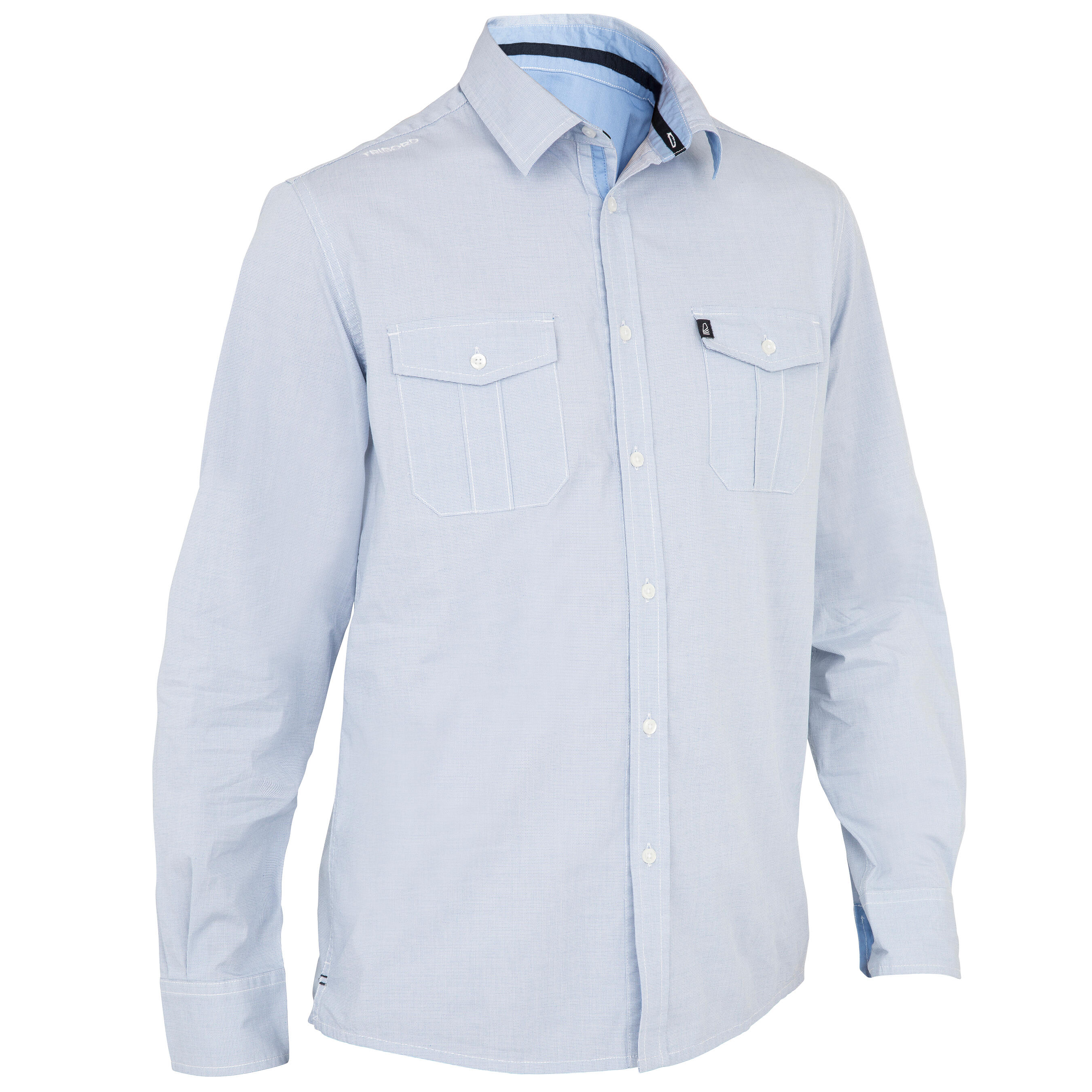 Men's sailing shirt 100 - blue 1/8