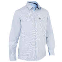 Men's sailing shirt 100 - blue