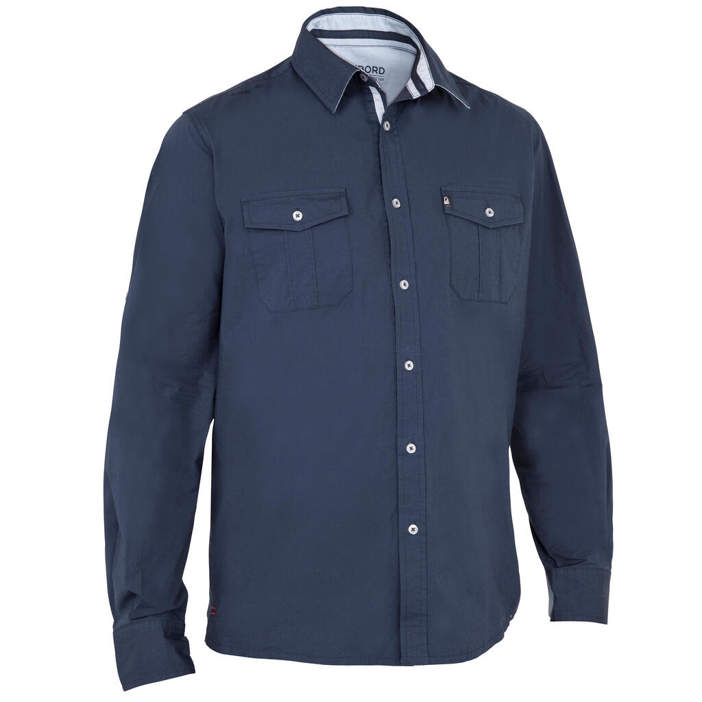 Men's Sailing Shirt 100 - Dark Blue