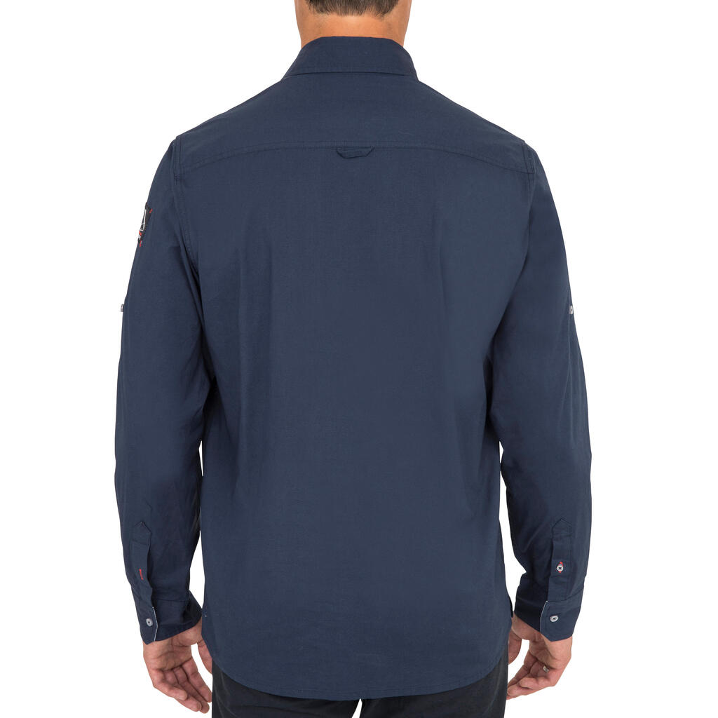 Men's Sailing Shirt 100 - Dark Blue