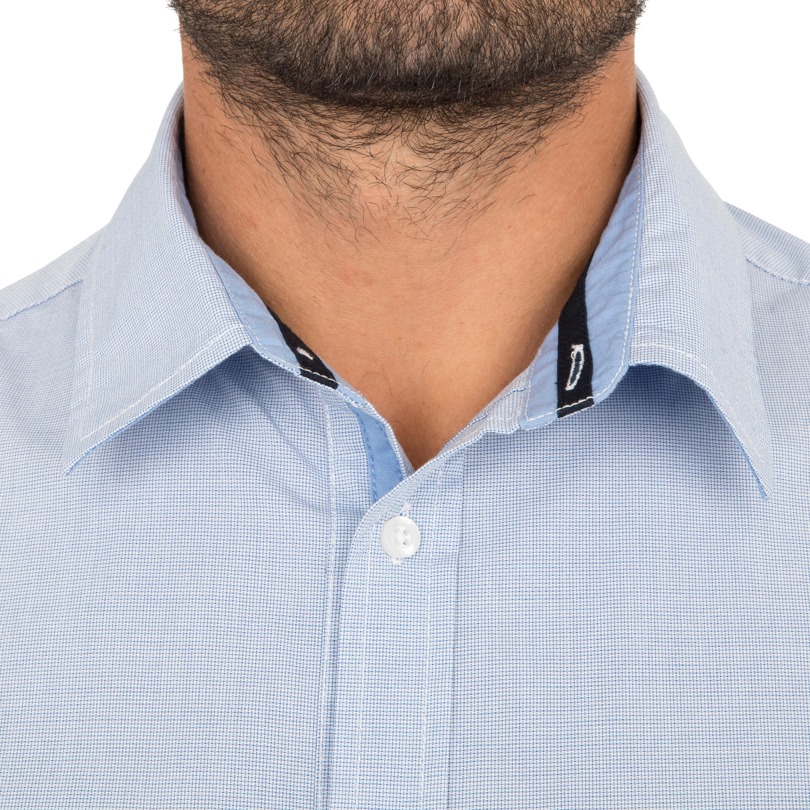 Men's sailing shirt 100 - blue 6/8