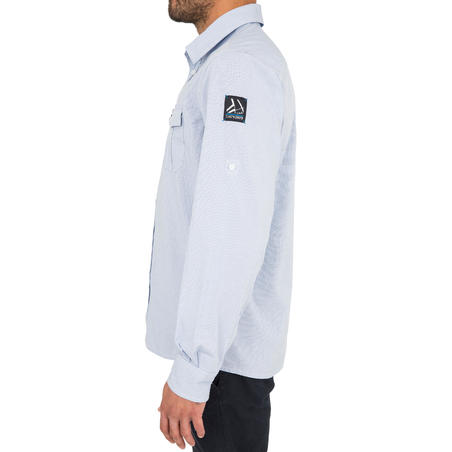 Chemise bateau homme SAILING 100 bleu