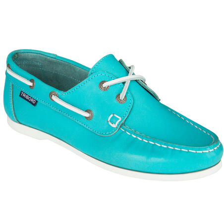Cruise 500 Women's Leather Boat Shoes turquoise