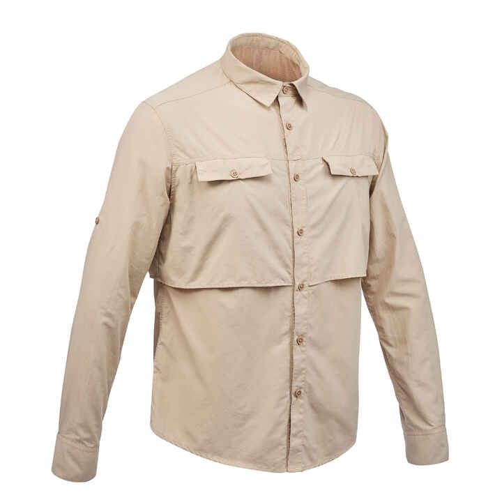 Trekkinghemd Desert 500 langarm UV-Schutz Herren | FORCLAZ | DECATHLON
