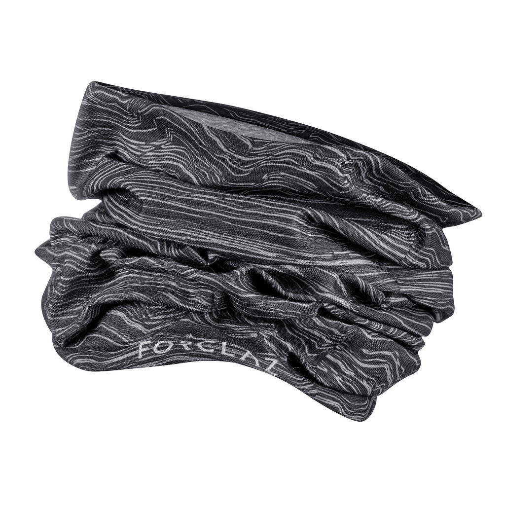 Multi-position tube scarf - black