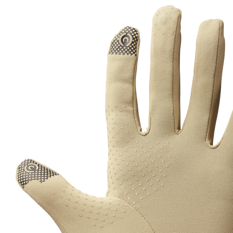Desert Trekking Anti-UV Gloves DESERT 500 - BEIGE