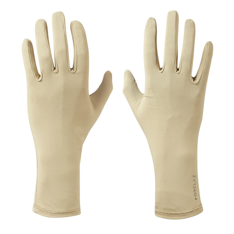 Desert Trekking Anti-UV Gloves DESERT 500 - BEIGE