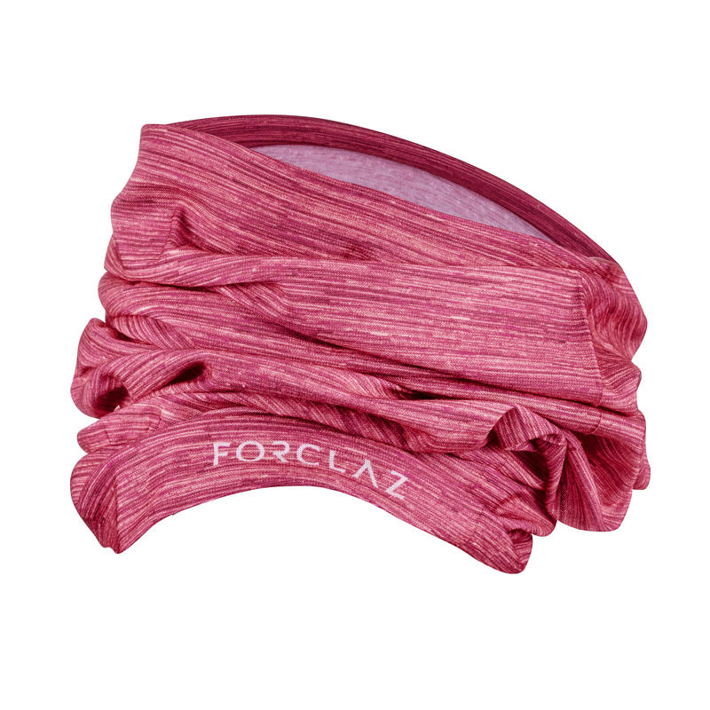 Bandeau de randonnée 500 multi position rose Bandeau de randonnée 500 multi position rose