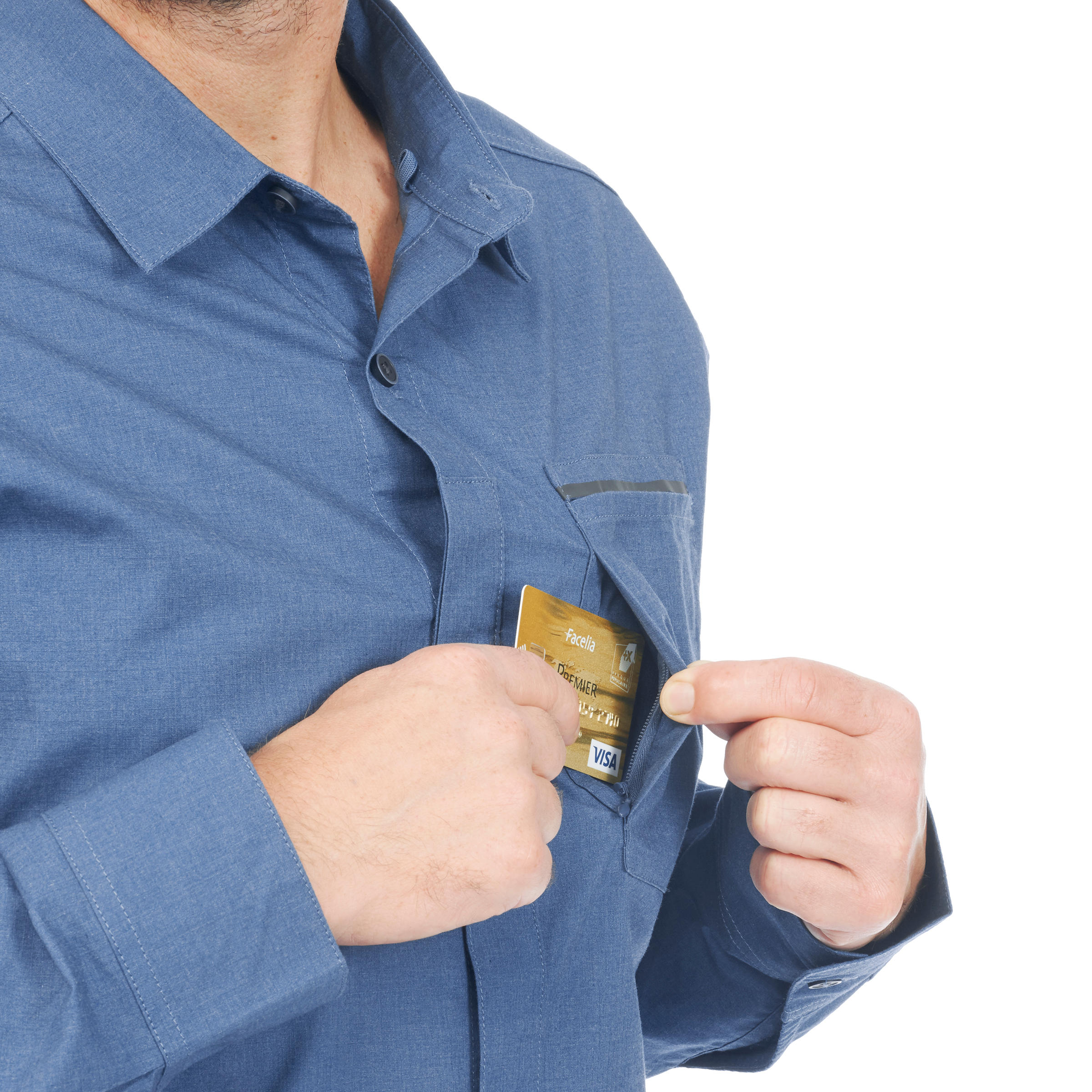 camisa trekking decathlon