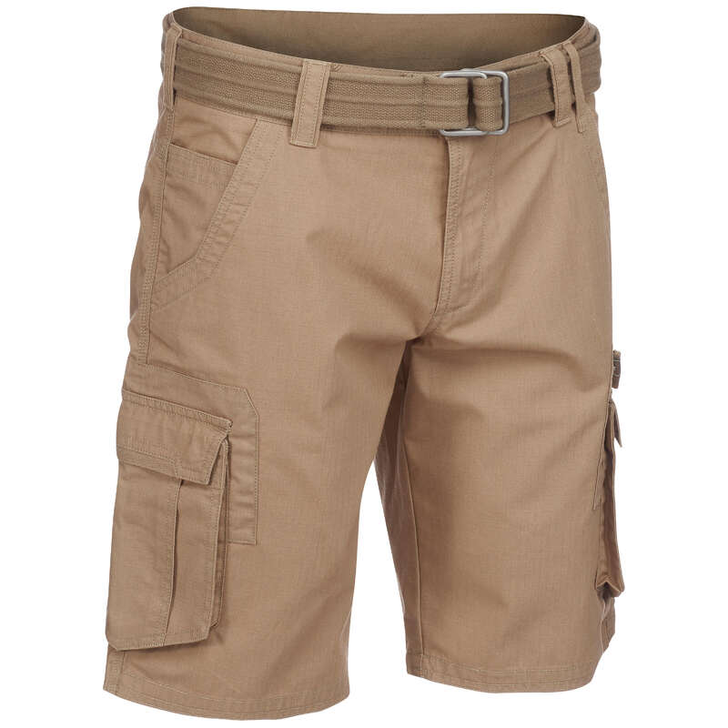 FORCLAZ Travel 100 Men's Shorts Brown Decathlon