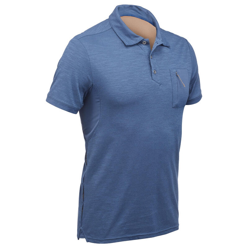 Polo de manga corta TRAVEL 100 hombre azul Polo de manga corta TRAVEL 100 hombre azul