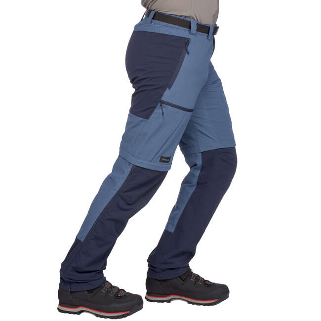 ZipOffHose Trek 500 Herren blau FORCLAZ Decathlon Österreich