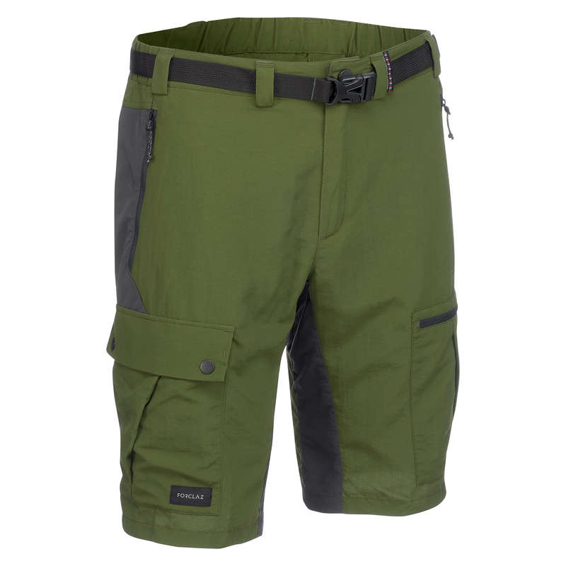 FORCLAZ Trek500 Men’s Mountain Trekking Shorts - Dark Green...