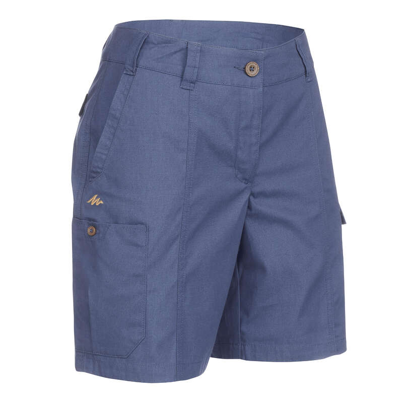 QUECHUA Travel 100 Women's Shorts Blue Decathlon