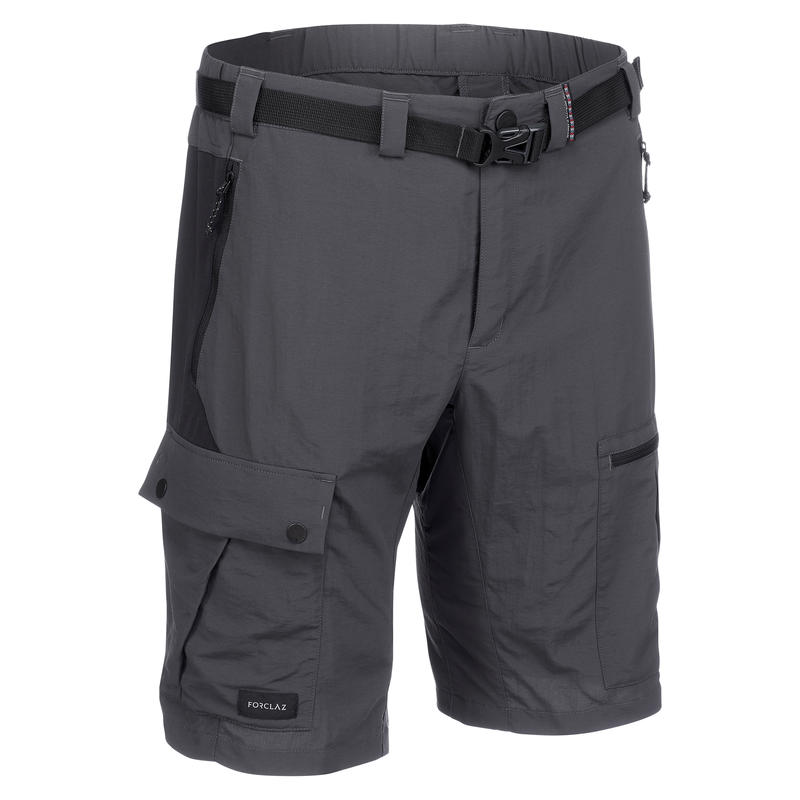 Men’s Dark Gray Mountain Trekking Shorts TREK500 Men’s Dark Gray Mountain Trekking Shorts TREK500
