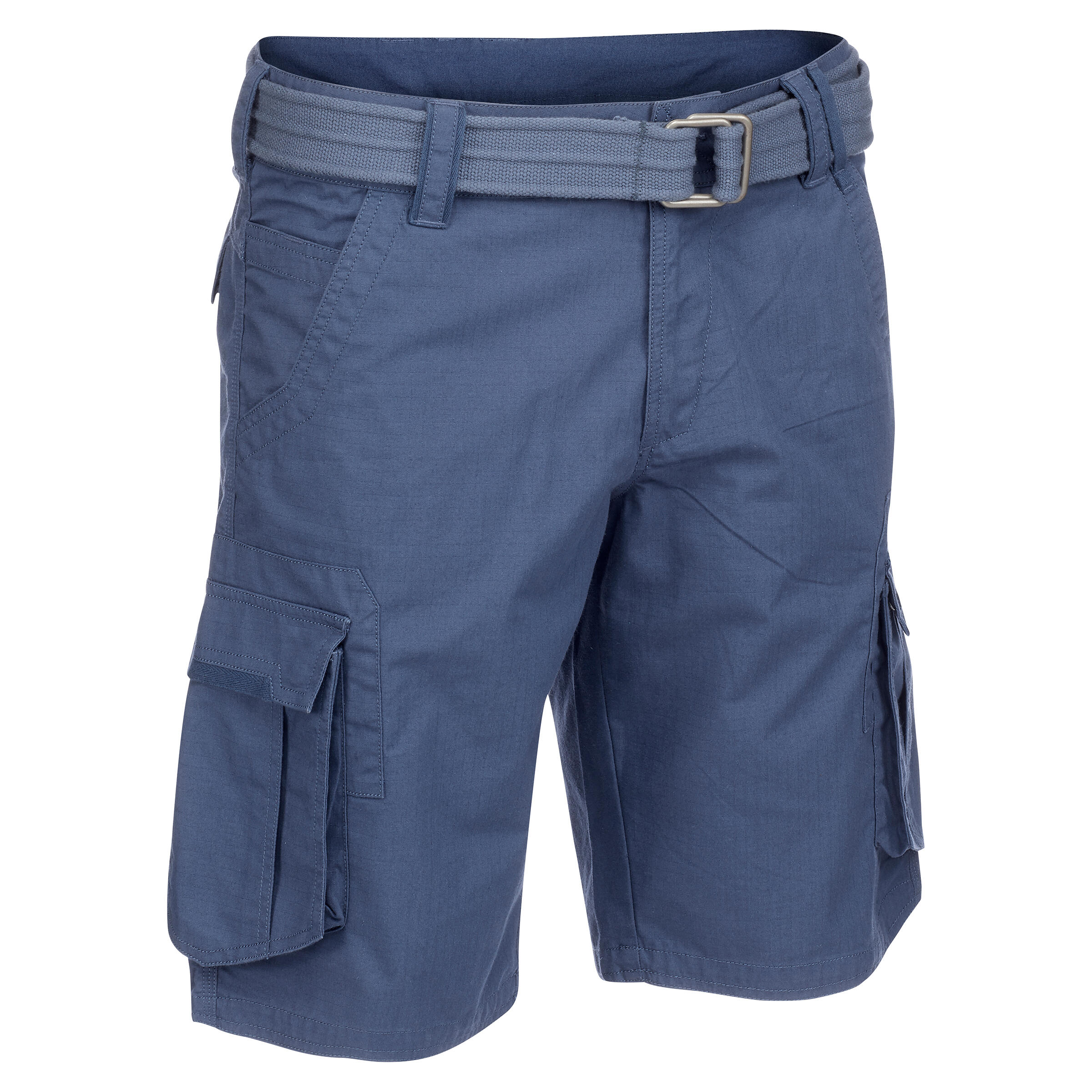 Quechua Trekkingshort Travel 500 Heren Blauw quechua kopen in de aanbieding