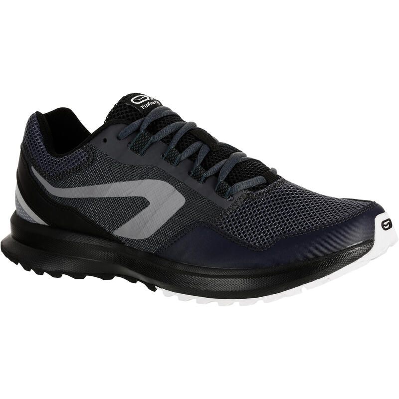 RUN ACTIVE GRIP MEN'S RUNNING SHOE - GREY/BLACK - Decathlon