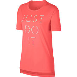 T-shirt Nike Gym & Pilates femme Just Do It rose