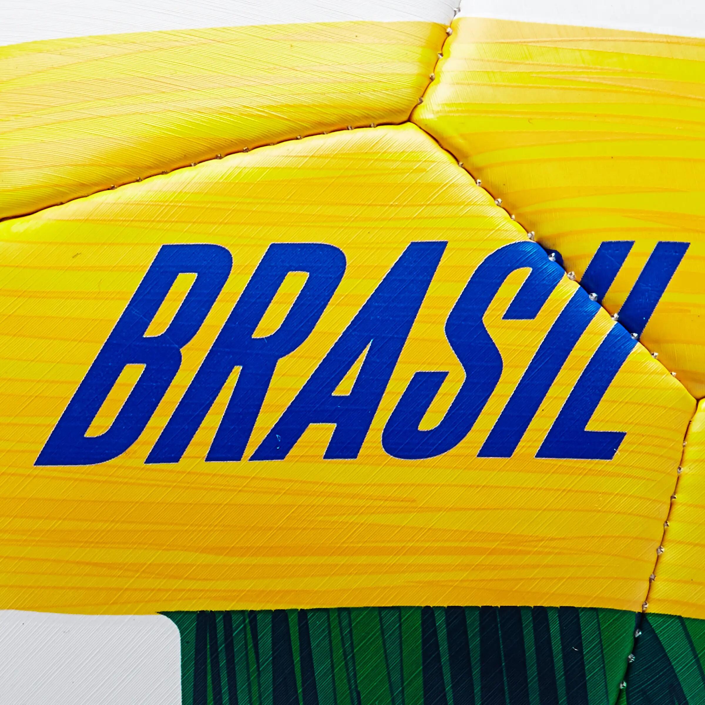 Brazil Football Size 5 - White/Yellow/Green 4/6