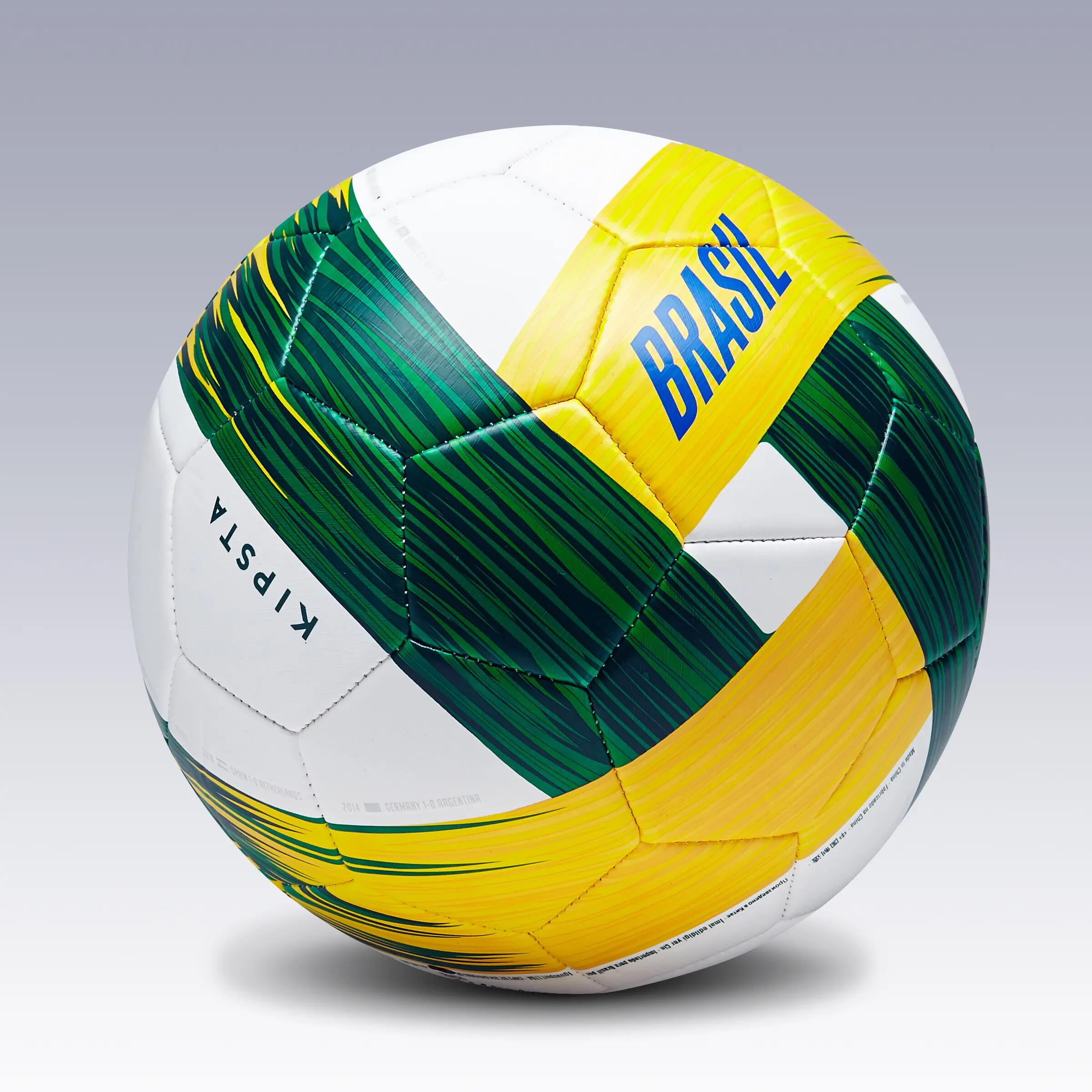 Brazil Football Size 5 - White/Yellow/Green 2/6