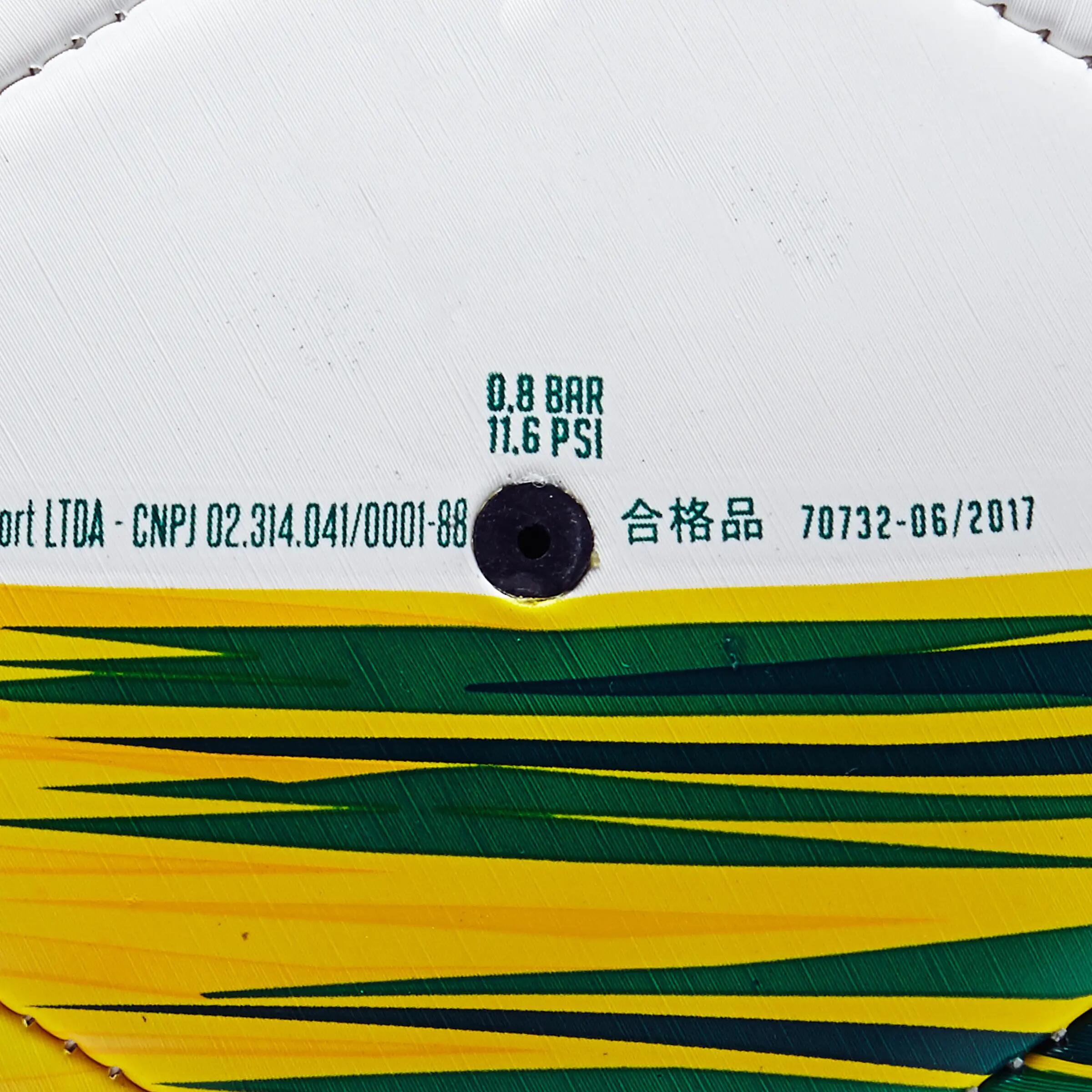 Brazil Football Size 5 - White/Yellow/Green 5/6