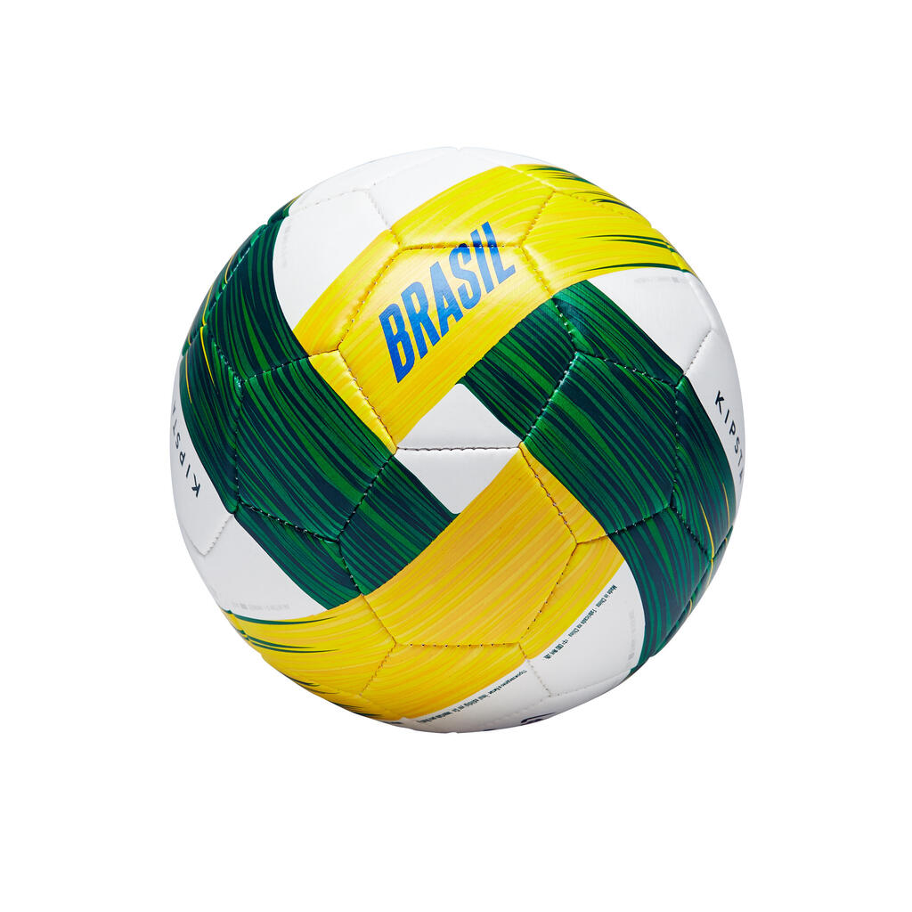 Fußball Brasilien Größe 1 grün/weiß/gelb