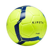 Balón de fútbol F100 híbrido talla 4 amarillo