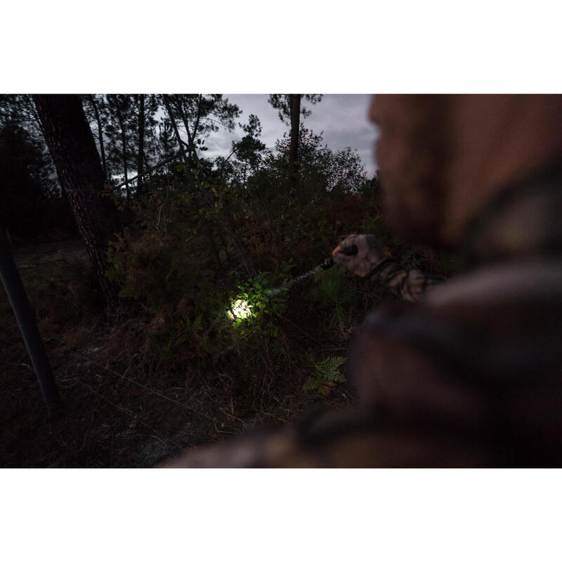 Jagd-Taschenlampe Zoom 100 Lumen schwarz