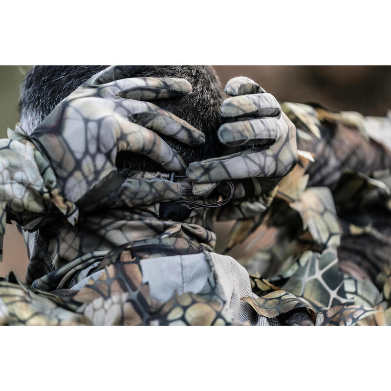 Tour de Cou chasse Respirant 500 CAMOUFLAGE FURTIV