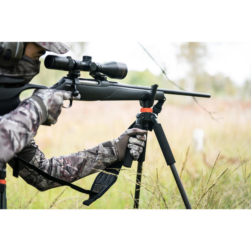 Canne de pirsch chasse silencieuse bipied 100 vert