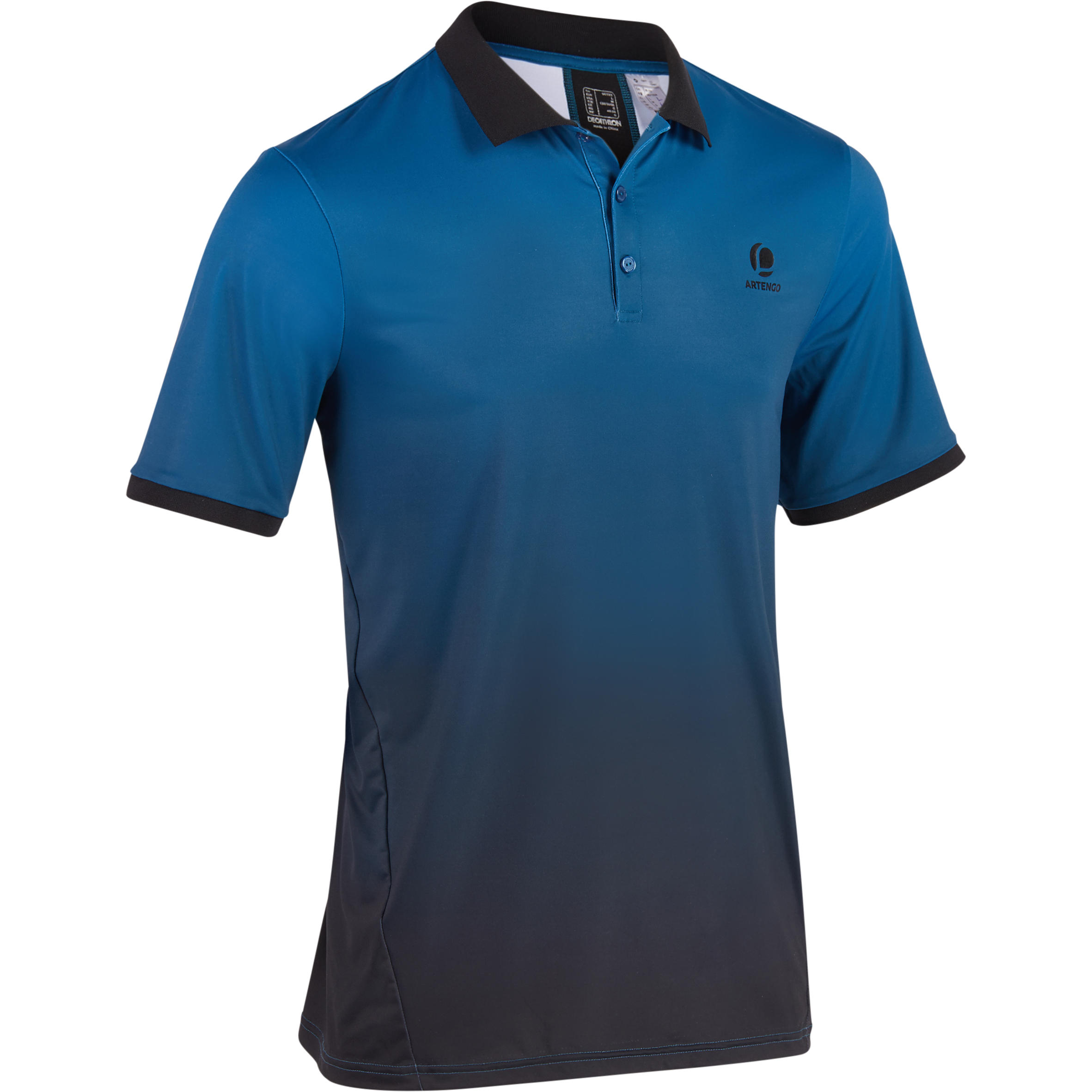 

Polo T-shirt -Tennis -Dry 500 blue/black, Black/blue