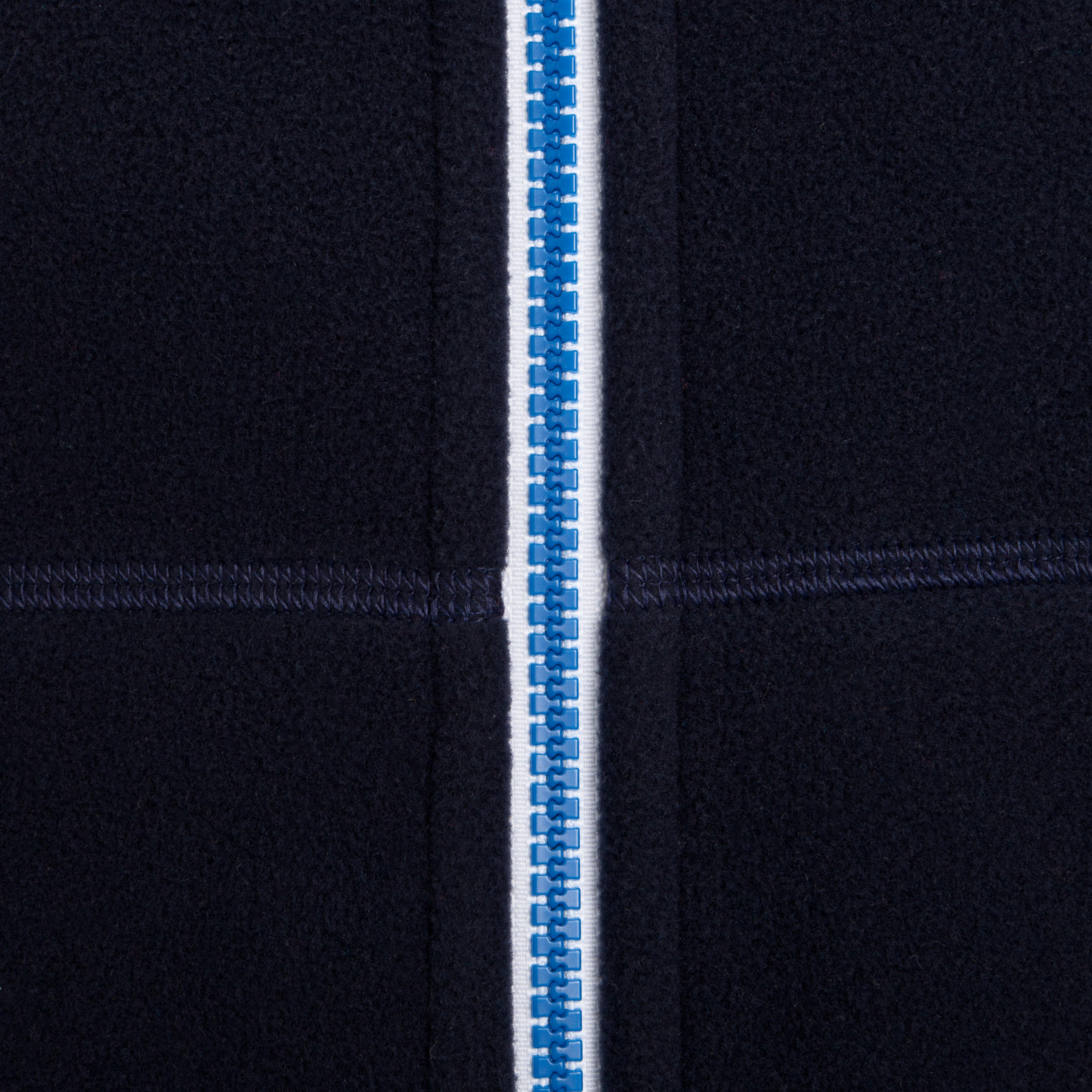 Kids’ warm reversible sailing fleece 500 Blue/blue 2/8