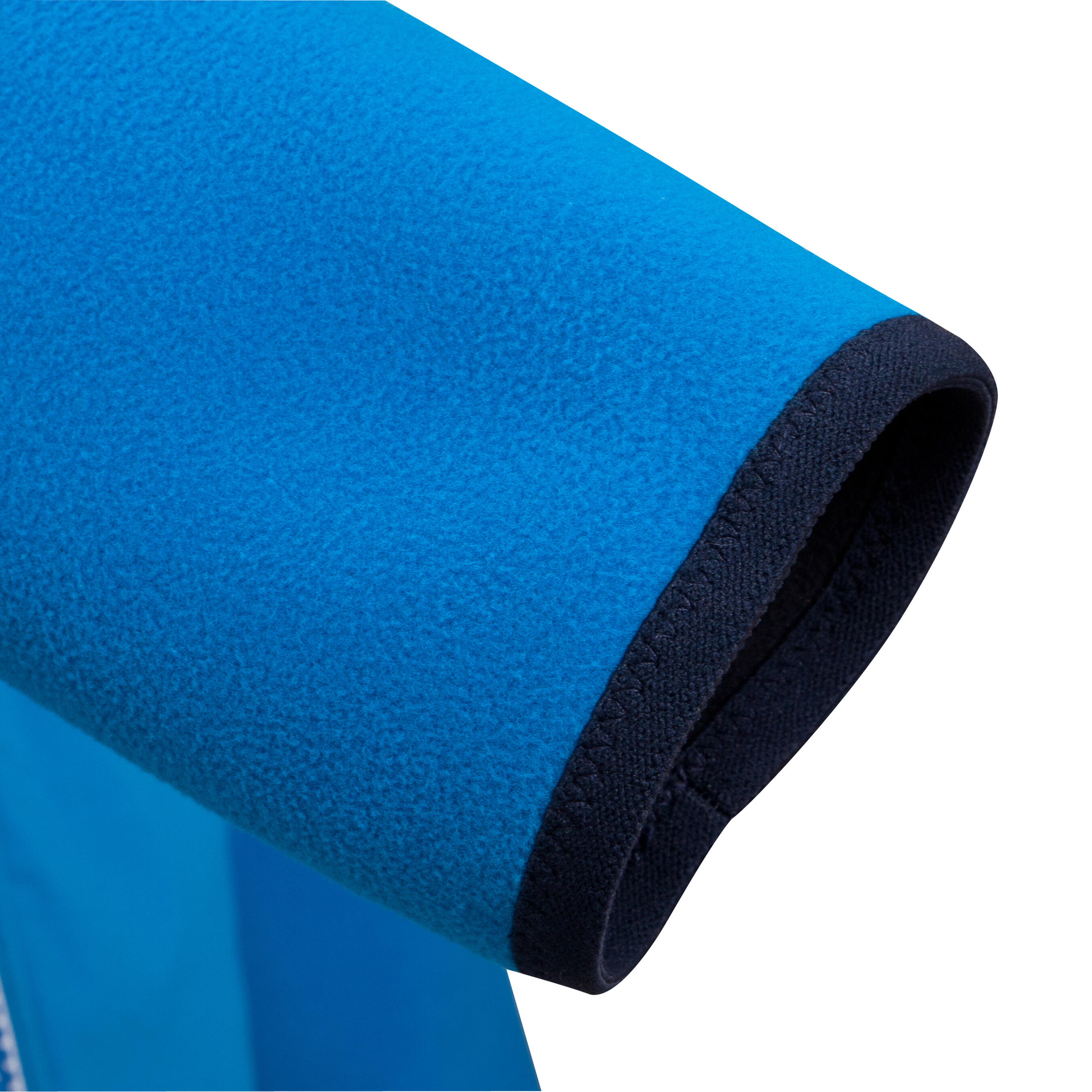 Kids' warm reversible sailing fleece 500 - Blue/blue 8/8