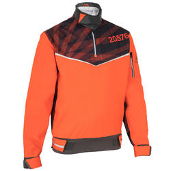 Vareuse coupe-vent Voile homme Dinghy 500 orange OPCO