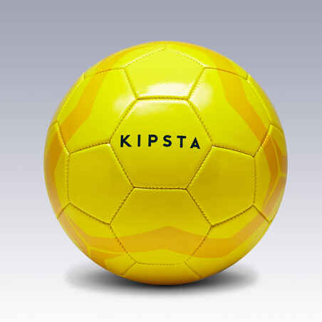 First Kick Football Size 4 (for children ages 8 to 12 years) - Yellow