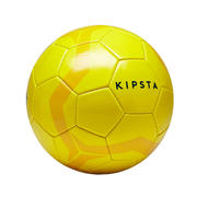 Balón de fútbol First Kick talla 4 (niños de 8 a 12 años) amarillo