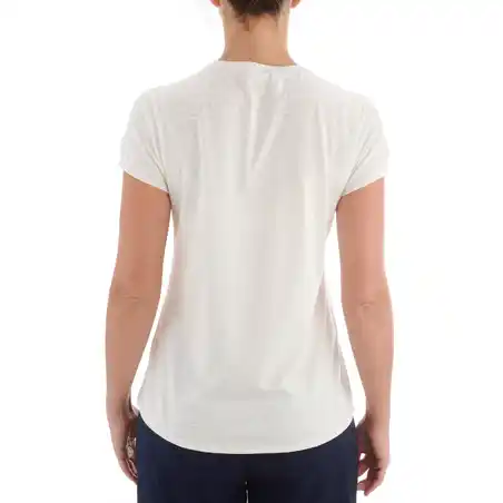 NH500 Women's Country Walking T-shirt - Mottled White