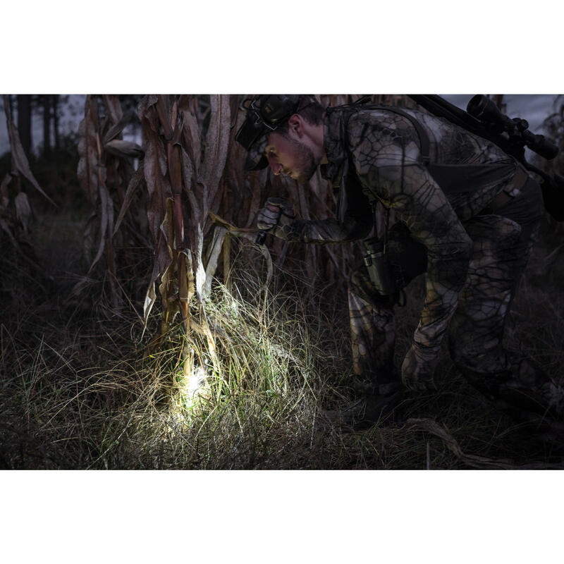 Jagd-Taschenlampe Zoom 100 Lumen schwarz