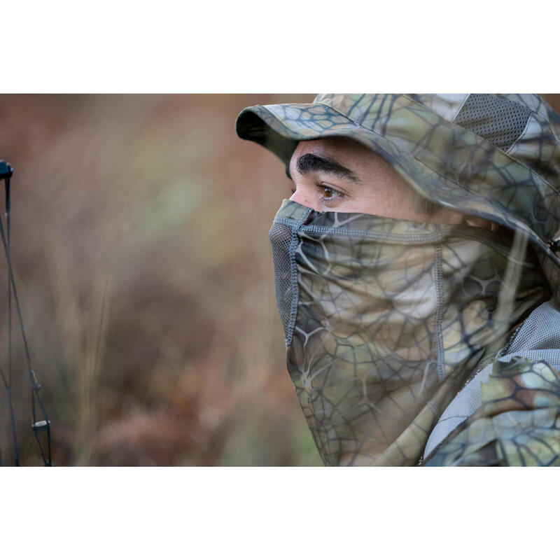 Tour de Cou chasse Respirant 500 CAMOUFLAGE FURTIV